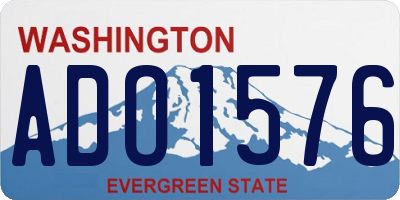 WA license plate ADO1576