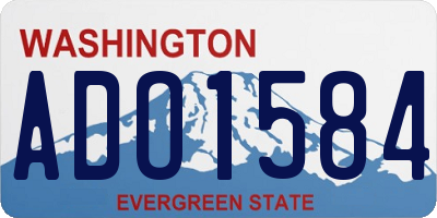 WA license plate ADO1584