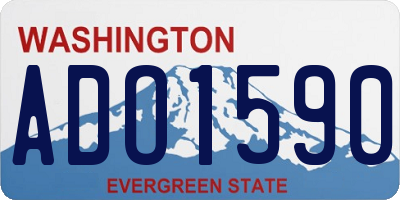 WA license plate ADO1590