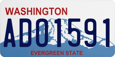 WA license plate ADO1591