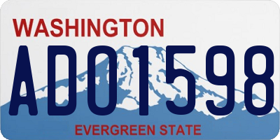 WA license plate ADO1598