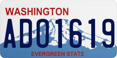 WA license plate ADO1619