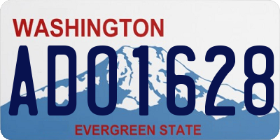 WA license plate ADO1628