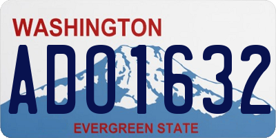 WA license plate ADO1632