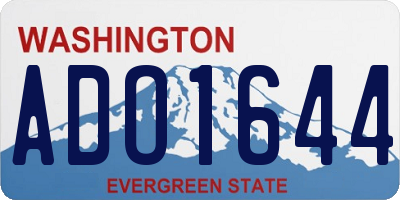 WA license plate ADO1644