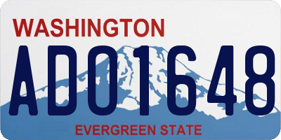 WA license plate ADO1648