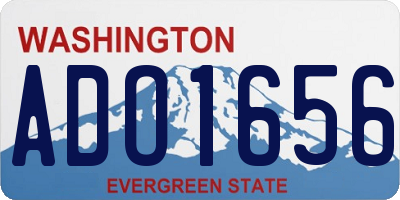 WA license plate ADO1656