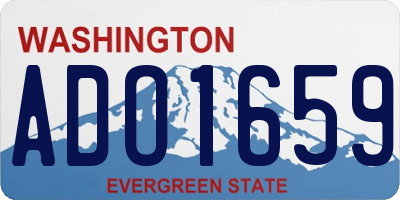 WA license plate ADO1659