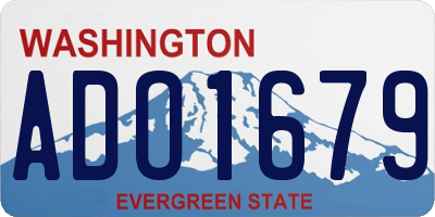 WA license plate ADO1679
