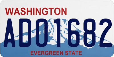 WA license plate ADO1682