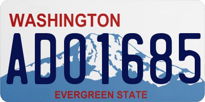 WA license plate ADO1685