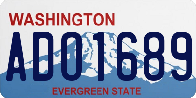 WA license plate ADO1689