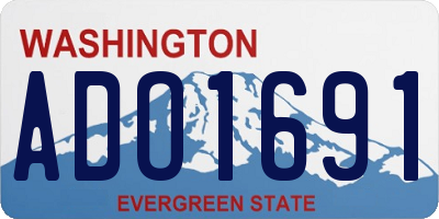 WA license plate ADO1691