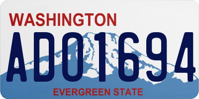 WA license plate ADO1694