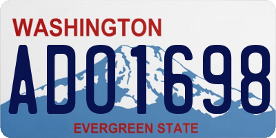 WA license plate ADO1698