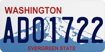 WA license plate ADO1722