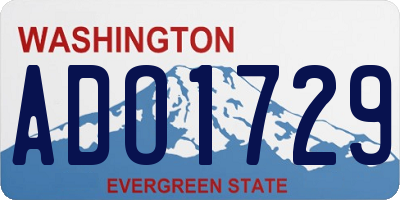 WA license plate ADO1729