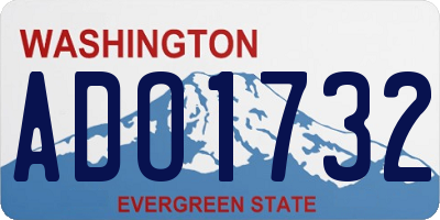 WA license plate ADO1732