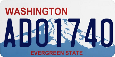 WA license plate ADO1740