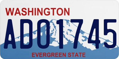 WA license plate ADO1745