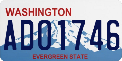 WA license plate ADO1746