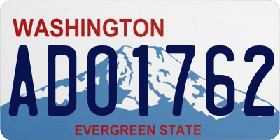 WA license plate ADO1762