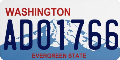 WA license plate ADO1766