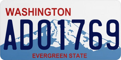 WA license plate ADO1769