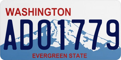 WA license plate ADO1779