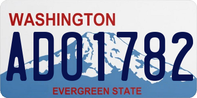 WA license plate ADO1782