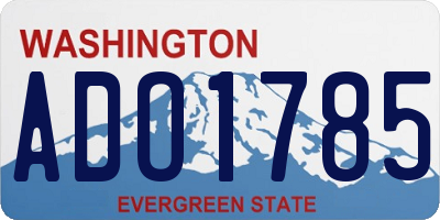 WA license plate ADO1785