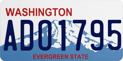 WA license plate ADO1795