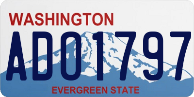 WA license plate ADO1797
