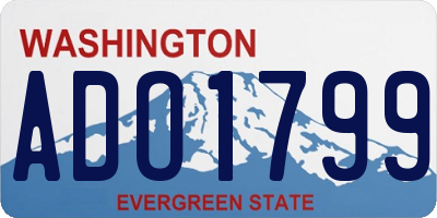 WA license plate ADO1799