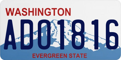 WA license plate ADO1816