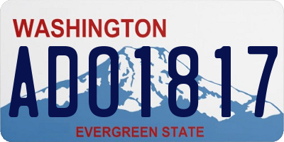 WA license plate ADO1817