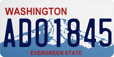 WA license plate ADO1845