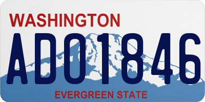WA license plate ADO1846