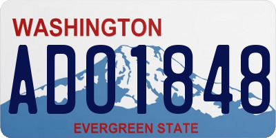WA license plate ADO1848