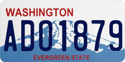 WA license plate ADO1879