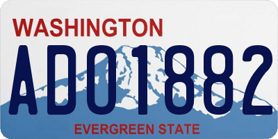 WA license plate ADO1882