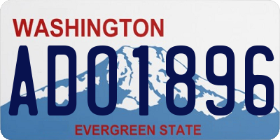 WA license plate ADO1896