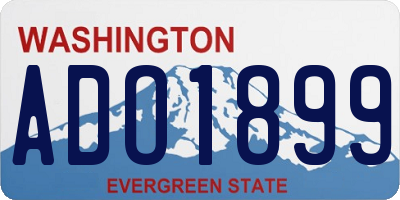 WA license plate ADO1899