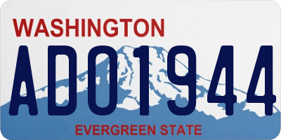 WA license plate ADO1944