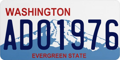WA license plate ADO1976