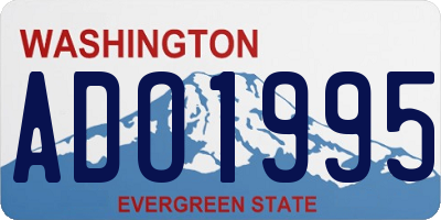 WA license plate ADO1995