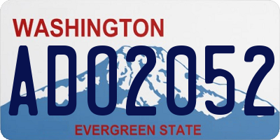 WA license plate ADO2052