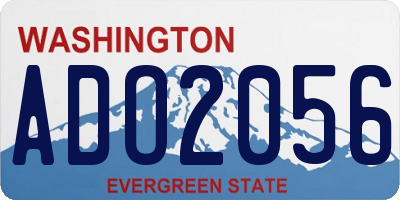WA license plate ADO2056