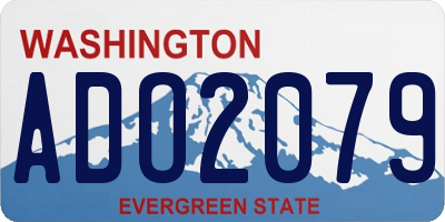 WA license plate ADO2079