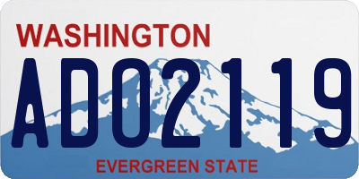 WA license plate ADO2119